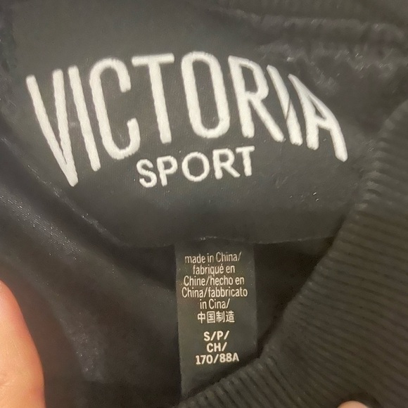 Victoria’s Secret Sport black oversized long jacket size Small - Picture 5 of 5